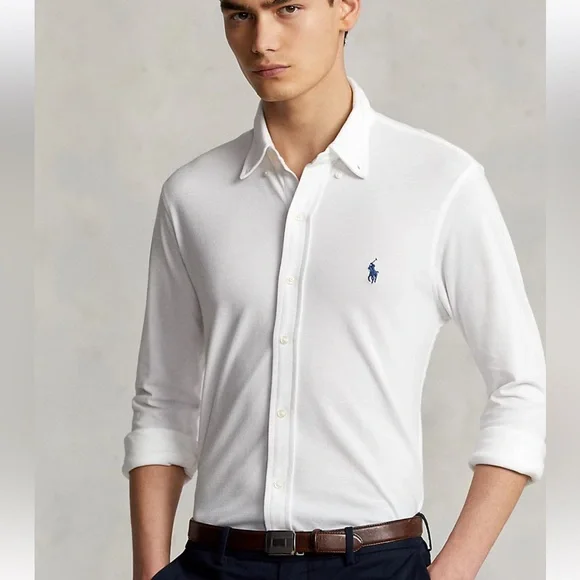 Ralph Lauren Men's White mesh Shirt. Size XXL. - Picture 7 of 11